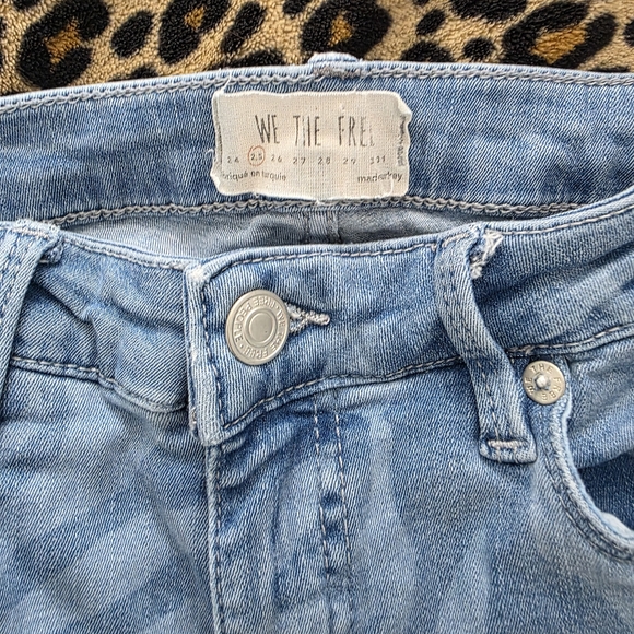 We The Free Zebra Print Flare Jeans Size 25 Boho Y2K Festival Denim - Picture 6 of 6